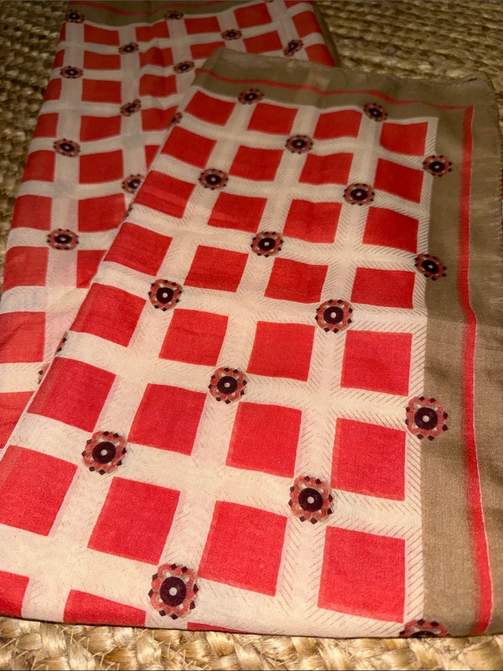 Lafayette accessories Geometric Check Scarf - Picture 2 of 6